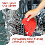 PERFECT PASTA PAL Clip-on Strainer for Pots - Silicone Pasta - Heat Resistant, Space Saving Colander for Kitchen - Dishwasher Safe Pot Strainer - Cooking Essentials and Home Must Haves