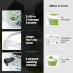 Joined Large Salad Spinner with Drain, Bowl, and Colander - Quick and Easy Multi-Use Lettuce Spinner, Vegetable Dryer, Fruit Washer, Pasta and Fries Spinner - 5.28 Qt