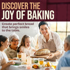 Superbaking 10" Oval Banneton Bread Proofing Basket – Sourdough Starter Kit for Crusty Artisan Style Loaves, Includes Essential Bread Baking Supplies & Tools - Ideal Gift for Bakers