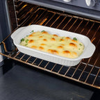 Ceramic Au Gratin Dishes, 8 x 5 Small Baking Dish with Handles, Set of 4, 15 Oz Individual Casserole Dishes, Casserole Pans for Lasagna, Pie, Roasting, Kitchen & Home, Oven Microwave Safe