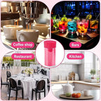 600 Pcs Rose Red Coffee Stirrers Stir Sticks Set - Acrylic Stir Stick Holder Cocktail Straws Bar Straws Drink Stirrers for Coffee Whiskey Valentines Day Disposable Drinking Straws Party Supplies