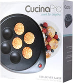 Ebelskiver Maker- Electric Non-stick Baker for Making Takoyaki, Ebelskiver or Octopus Balls, Aebleskivers, Donut Holes & Cake Pops, Unique Danish Mini Pancakes or Dessert Treat- Baking Gift for Her