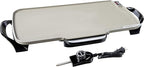 Presto 07062-22-Inch Ceramic Removable Handles Electric Griddle, Grey Ceramic