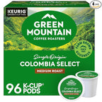 Green Mountain Coffee Roasters Colombia Select Coffee, Keurig Single-Serve K-Cup Pods, Medium Roast Coffee, 96 Count