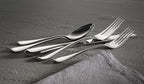 Gorham Silverware Set, Studio 45-Piece Flatware Set, Service For 8, Teardrop Handles, 18/10 Stainless Steel, Dishwasher Safe And Tarnish Resistant, Knives Spoons And Forks (Silver, 45 Piece)