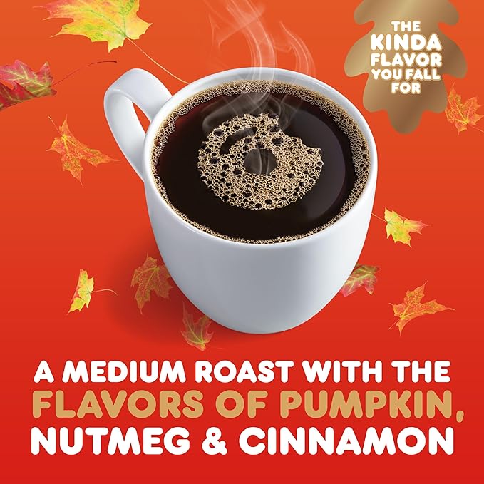 Dunkin’ Pumpkin Spice Coffee, Limited Edition Fall Coffee, K Cup Pods , 10 Count Boxes (Pack of 6)