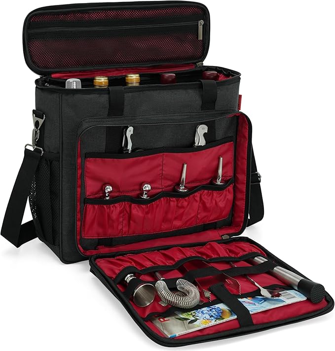 Bartender Kit, 11-Piece Cocktail Shaker Set with Bartender Travel Carrying Bag