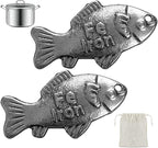 2 Pcs Iron Fish Cooking Tool, Lucky Iron Fish For Iron Deficiency, Natural Iron Supplement To Support Iron Levels For Vegans, Athletes, Children, Iron Fish For Cooking, Great Gift