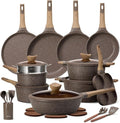 CAROTE 31pcs Pots and Pans Set Non Stick, Cookware Set Pots and Pans, Nonstick Kitchen Cooking, Induction Cook Ware, PFOA Free
