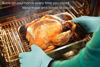 KITCHEN PERFECTION S Silicone Smoker Oven Gloves -Extreme Heat Resistant BBQ Gloves -Handle Hot Food Right on Your Grill Fryer Pit|Waterproof Oven Mitts |Superior Value Set+3 Bonuses
