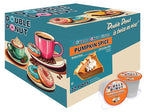 Double Donut Coffee Pumpkin Spice Coffee Pods, Medium Roast Coffee, Compatible with Keurig K Cups Brewers, 72 Count