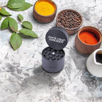Santa Cruz Shredder Metal Spice Grinder Made in USA (Medium (2.2 Inch), Grey)