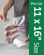 Syntus 200 Count Vacuum Sealer Bags Gallon 11 x 16 inch for Seal a Meal, Commercial Grade BPA Free Heavy Duty Precut Seal Bags, Food Vac Bags for Storage, Meal Prep or Sous Vide