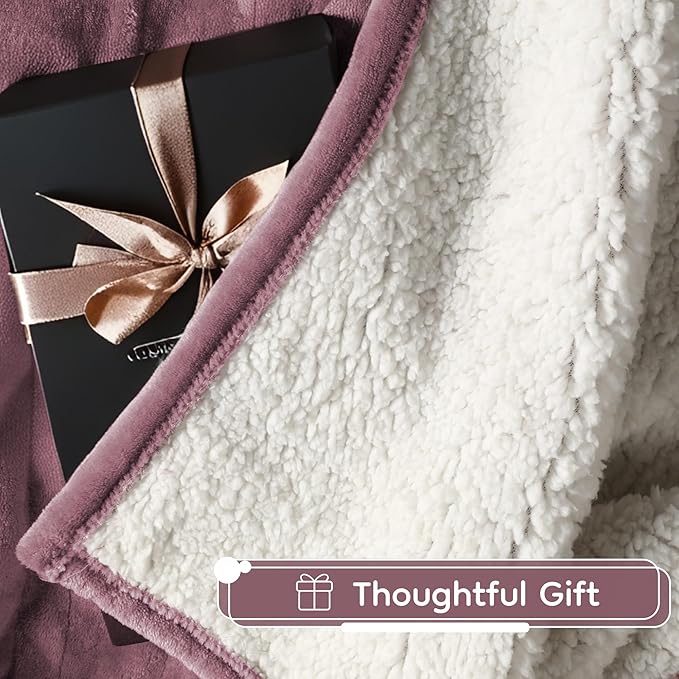 Electric Heated Blanket King Size - 90"x100", Soft Flannel Heating Blanket, 10 Heating Levels, 1-12 H Auto Shut Off, Breathable Warm and Washable for Bed, Purple