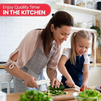 Zulay Kitchen 3-Piece Kids Knife Set for Real Cooking & Baking - Toddler Knives for Cutting Fruits, Veggies, & Cake - Children’s Montessori Knive with Serrated Edges - Safe & Fun Lettuce Knife (Red)
