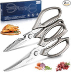 SSGP Kitchen Shears Set, All Purpose Heavy Duty Poultry Shears, Sharp Japanese Meat Scissors, Dishwash Safe Stainless Steel Kitchen Scissors for Food, Chicken Bones, Turkey, Christmas Gifts Women Men