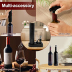 1Pcs Electric Bottle Opener ABS Electric Wine Opener Rechargeable Electric Corkscrew Wine Opener Extended Life Electric Bottle Opener with Storage Base Electric Wine Opener for Wine Bottles