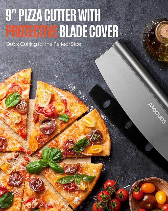 Pizza Peel Aluminum Pizza Spatula,9 inch Metal Pizza Paddle(13"x 9") with Rocker Cutter Foldable Wood Handle, [Storage bag included], for Family Pizza Oven Baking Pizza, Dough, Bread & Pastry