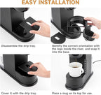 Drip Tray Mug Riser for Keurig K-Express Single Serve K-Cup Pod Coffee Maker, Coffee Cup Riser for Keurig Accessories, Reduce Splashes