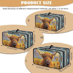 Highland Cattle Sunflower Print Toaster Cover Air Fryer Dust Cover Anti Fingerprint Aztec Toaster Oven Cover Washable Kitchen Small Appliance Covers (Medium-16.1 * 19.71 * 10 inches)