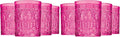 Godinger Old Fashioned Whiskey Glasses, Drinking Glasses, Vintage Decor, Glass Cups, Water Glasses, Cocktail Glasses - Jax Collection, 12oz, Hot Pink, Set of 4 (Pack of 2)