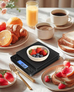 NEXT-SHINE Gram Scale 500g x 0.01g Precision, Mini Pocket Size Scales with 2 Plastic Trays LCD Display, Weighing Coffee Espresso Small Food