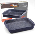 DaTerra Cucina Nonstick Roasting & Lasagna Pan – 16"x12"x3", Ceramic-Coated, Oven & Stovetop Safe to 600°F, Sturdy Base, PTFE, PFOA & Lead-Free, Durable & Stylish Deep Roasting Tray - Made in Italy