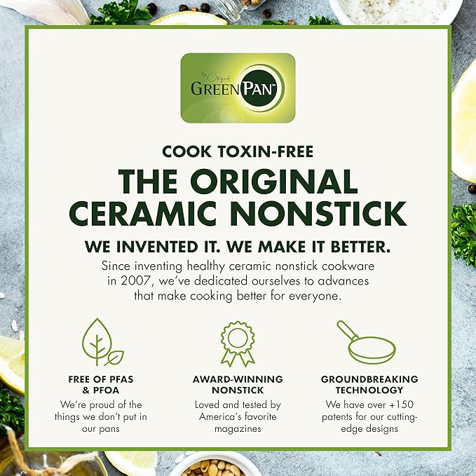 GreenPan Elite Essential Smart Electric 6QT Skillet Pot,Sear Saute Stir-Fry and Cook Rice, Healthy Ceramic Nonstick and Dishwasher Safe Parts, Easy-to-use LED Display, PFAS-Free, Fantasy Fig
