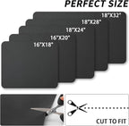 HotLive Dish Drying Mat for Kitchen Counter, Heat Resistant Drainer Mats with Non-slip Rubber Backed, Hide Stain Kitchen Super Absorbent Draining Mat, Easy to Clean Dish Rack Pad, Black 16"x18"