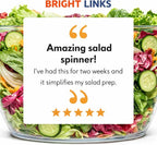 Good Grips Salad Spinner 6.3 Qt – Large Lettuce Spinner & Salad Cleaner with Bowl & Lid, Fruit Washer, Vegetable Cleaner, Strainer Bowl, Fast Drying Multipurpose Kitchen Tool
