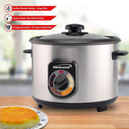 BRENTWOOD Crunchy Persian Rice Cooker, Stainless Steel (8-Cup Uncooked/16-Cup Cooke), silver (TS-1216S)
