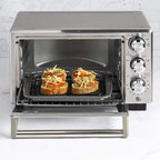 Ecolution Non-Stick Toaster Oven Bakeware Set 4-Piece, Carbon Steel, Easy to Clean and Perfect for Single Servings, Gray