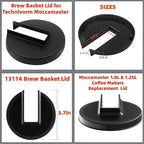 Replacement Brew Basket Lid Cover for Moccamaster Coffee Makers, Compatible with Models K, KB, KBG, KBS, KBT, KBTS, KBGT, CDG, CDT, CDGT (13114, 1.0L & 1.25L), BPA-Free, Dishwasher Safe