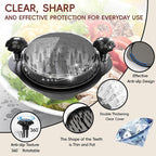 XL Chicken Shredder, Large Pro Meat Shredder Tool Twist with Ergonomic Handle, Strong Non-Slip Base, Dishwasher Safe, Kitchen Chicken Grinder for Ground Food, Vegetables, Black