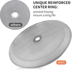 Sivaphe 6 Pieces French Press Replacement Filters Part, 3.15-4 Inch Cafetiere Coffee Maker Filter Stainless Steel, French Press Metal Mesh Screen for 1000 ml/ 34 oz/ 8 cup French Coffee and Tea Press