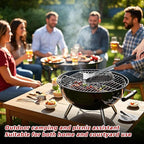 Grill Brush and Grill Brush for Outdoor Grill ，Scraper Extra Strong BBQ Cleaner Accessories Safe Wire Bristles Barbecue Triple Scrubbers Cleaning Brush for Gas/Charcoal Grilling Grates Wizard Tool
