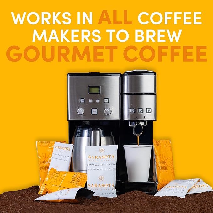 Coffee Packets – 1.5oz Hotel Coffee Packets, Breakfast Blend Ground Roast, Pre-Measured Single-Pot Brew Bags for 12 Cup Makers (42 Count)