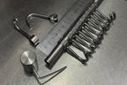 Premium Stainless Steel Kitchen Tool Utensil Organizer Bar Rack with Movable Hooks for Pan Pot Spoon Towel (Traditional, 11 Hooks)