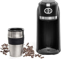 Mixpresso 2 in 1 Grind & Brew Automatic Personal Coffee Maker, Automatic Single Serve Coffee Maker with Grinder Built-In and 14oz Travel Mug, Auto Shut Off Function,Black Travel Coffee Maker