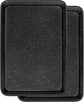 Wildone 2 Pack Half Sheet Baking Pans, Honeycomb Embossed Nonstick Baking Sheet 17.5x12 In, Thicker Carbon Steel Cookie Sheet, Even Heating & Warp Resistant, Black
