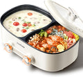 Stariver 7L Electric Hot Pot with Divider, 2-Temp Control (Separate Settings per Side) Shabu Shabu Pot, Non-Stick Hotpot Pot Electric, Perfect for Family Dinners & Parties