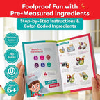 Baketivity Classic Ice Cream Sandwiches Kids Baking Kit - Cooking Kit for Kids with Premeasured Ingredients STEM Recipe Book and Lessons - Great Gift for Girls and Boys Ages 6-12
