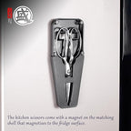 MITSUMOTO SAKARI 8 Inch Kitchen Scissors & Poultry Shears, Heavy Duty All Steel, Removable for Chicken, Fish, Bones