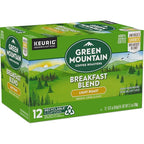 Green Mountain Coffee Roasters Breakfast Blend Single-Serve Keurig K-Cup Pods, Light Roast Coffee, 12 Count