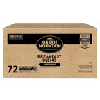 Green Mountain Coffee Roasters Breakfast Blend Single-Serve Keurig K-Cup Pods, Light Roast Coffee, 72 Count