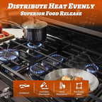 Stove Grates for GE Gas Stove Burner Grate Range Oven Rack WB31X27150 WB31X27151 Replacement Parts Cast Iron Flat Plate General Electric Cooktop 3 Pack