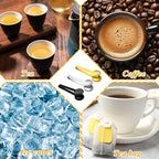 3 Pcs Tea Bag Squeezer Tongs, Stainless Steel Teabag Strainer Dispenser Tea Filter Spoon Clamp Dispenser Accessories for Gripping Teabags Ice Sugar Lemon Slice (Black, Silver, Gold)