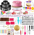 Kootek 700pcs Cake Decorating Kit, Baking Supplies with Springform Pans, Cake Turntable for Decorating, Piping Tips Set, Pastry Bags, and More Baking Tools for Mother's Day