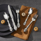 Oneida Silverware Set, Michelangelo Fine Flatware Dinner Fork Set, Service For 4, 18/10 Stainless Steel, Rust Resistance, Dishwasher Safe, Home And Kitchen Utensils Sets, Forks (Silver, 4 Piece)