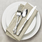 Oneida Silverware Set For 8, Tuscany 45-Piece Everyday Flatware Set with Serving Utensils, Service For 8, 18/0 Stainless Steel, Dishwasher Safe, Knives Spoons And Forks Sets, Dining (Silver, 45 Piece)